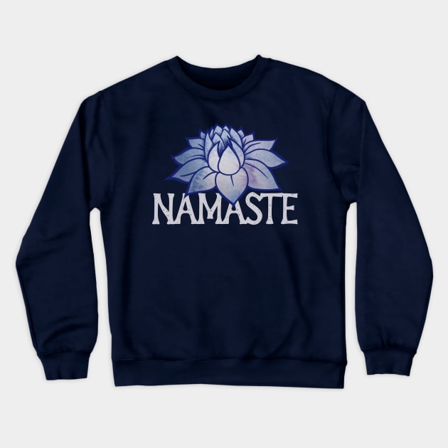 Namaste Crewneck Sweatshirt by bubbsnugg